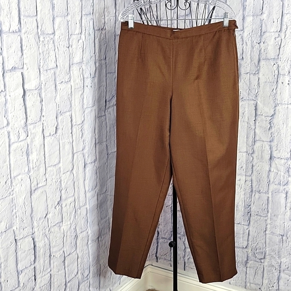 - DRESSBARN Brown Dress Trousers Size 14